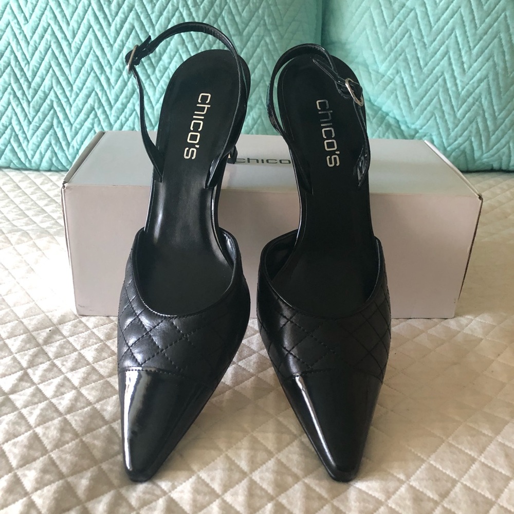 Chico’s New Lorena Sling Back Size 11 m